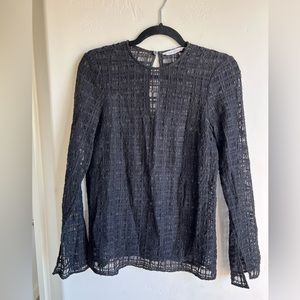 Black weave blouse & Other Stories